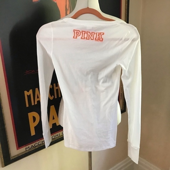 Victoria Secret: Womans Collegiate University of Miami  Long Sleeved T- Shirt XS - Picture 5 of 9